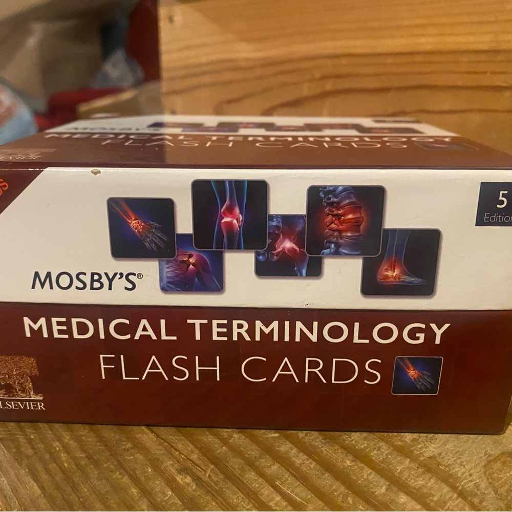 Medical Terminology Flash Cards - Red